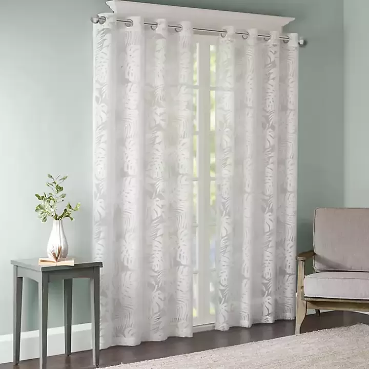 Best Leilani Palm Leaf Curtain Panel, 84 in. Curtains & Drapes