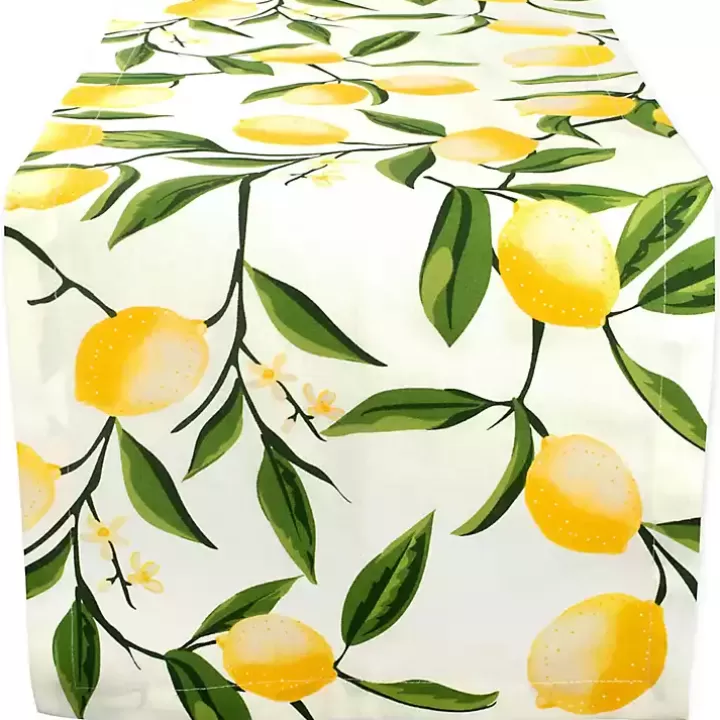 Outlet Lemon Bliss Table Runner, 108 in. Table Linens