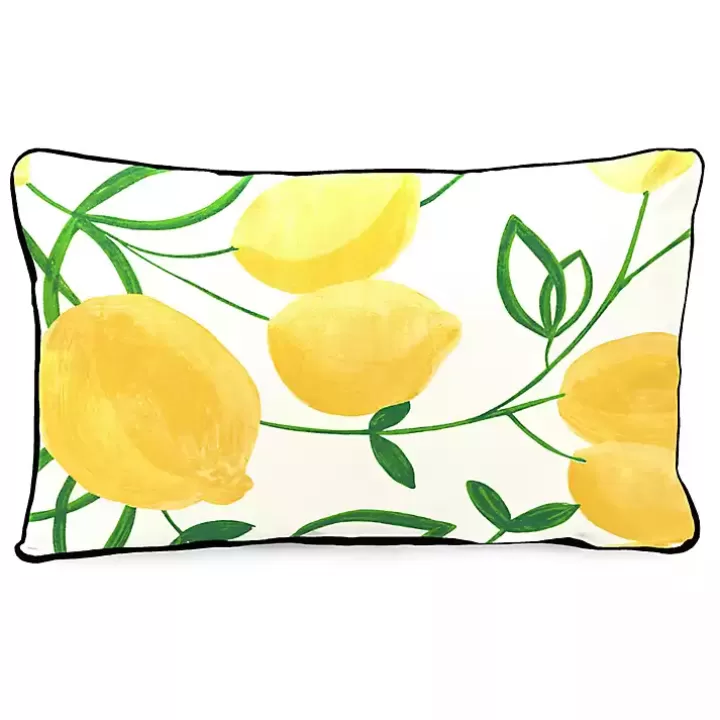 Cheap Lemon Home Sweet Home Outdoor Lumbar Pillow Outdoor Cushions & Pillows