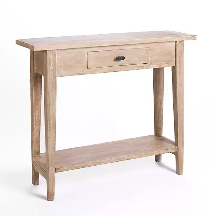 Hot Leo Natural Wood Console Table Console Tables