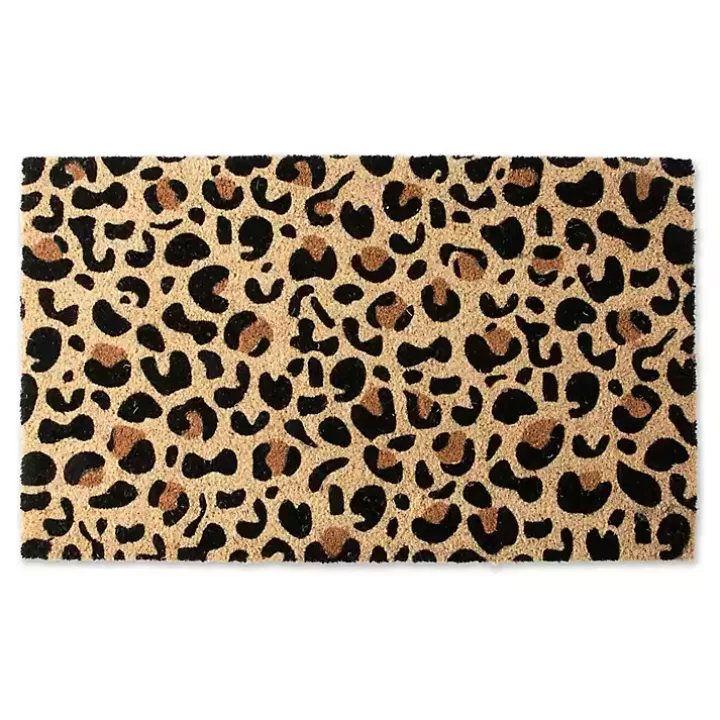 Online Leopard Print Coir Doormat Doormats