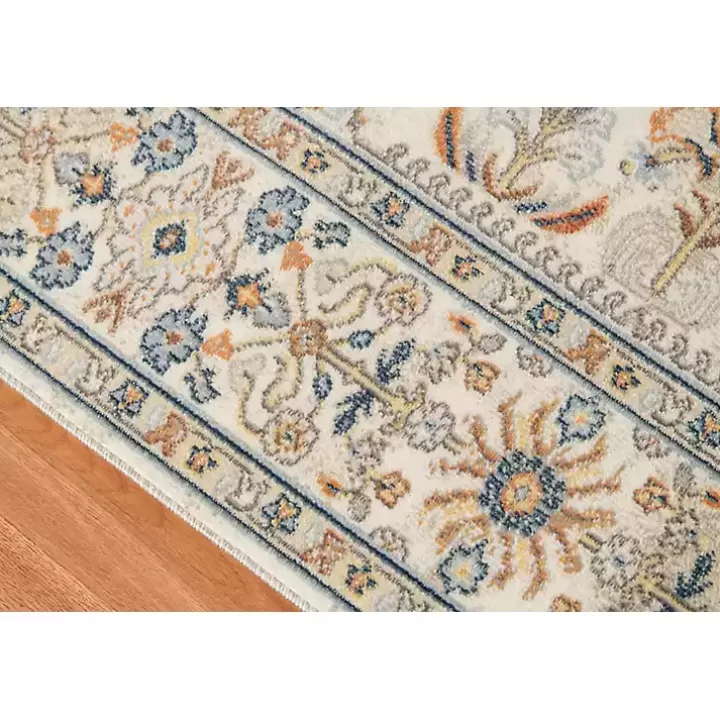 Fashion Light Beige Bohemian Area Rug, 5x7 Area Rugs