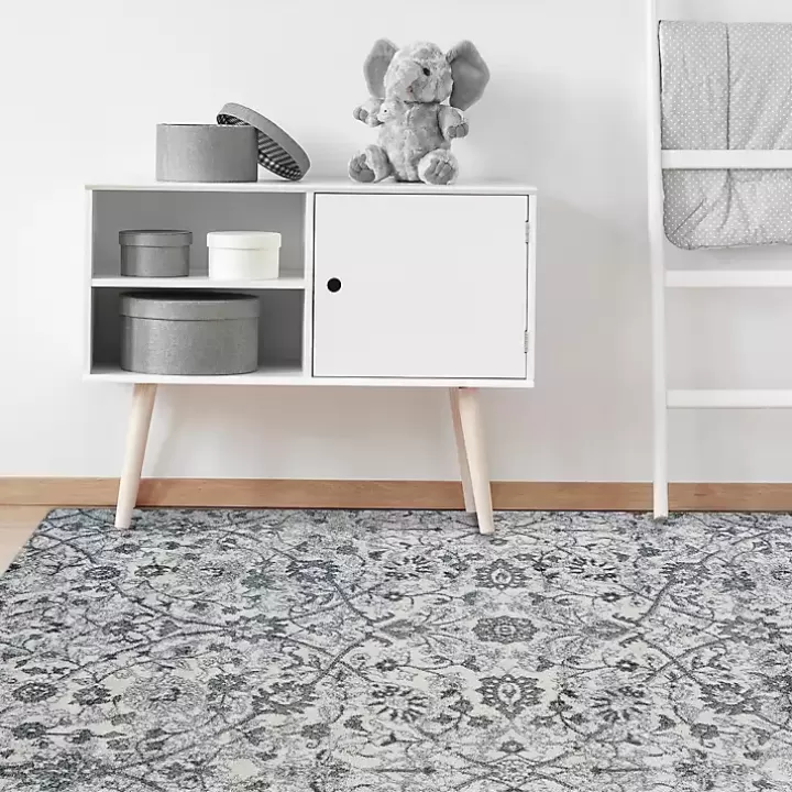 Cheap Light Blue Alex Area Rug, 5x7 Area Rugs