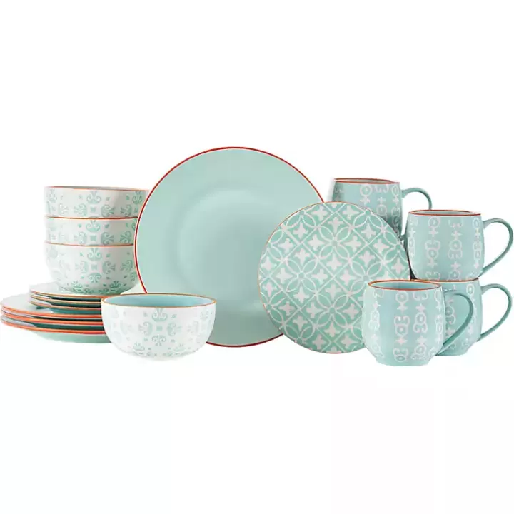 Store Light Geometric 16-pc. Dinnerware Set Dinnerware