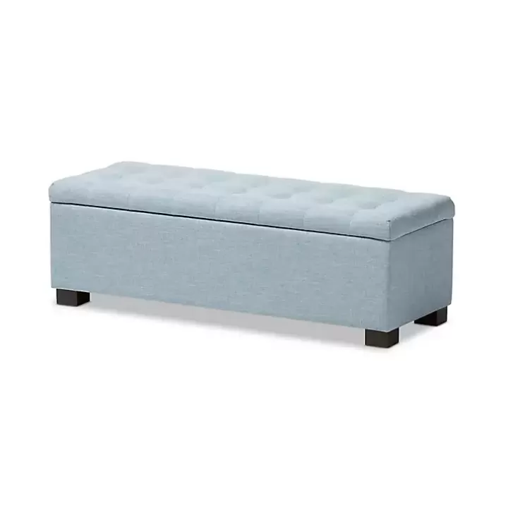 Shop Light Grid Tufted Upholstered Ottoman Benches & Ottomans