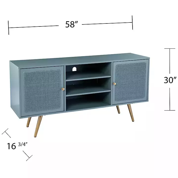 Sale Light Wood and Cane Media Cabinet Tv Stands & Media Consoles