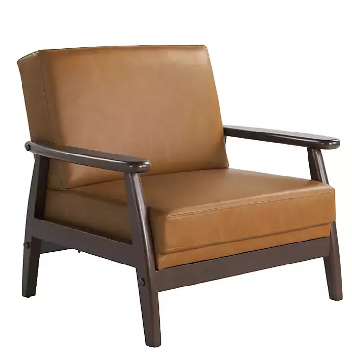 Best Light Faux Leather Ambon Accent Chair Accent Chairs