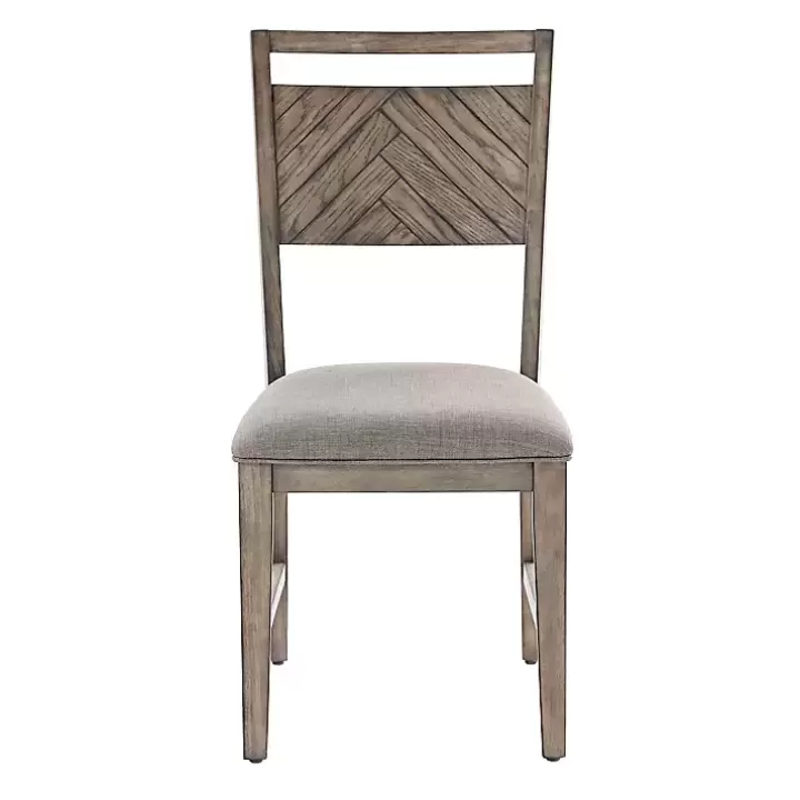 Clearance Light Slat Back Wood Dining Chairs, Set of 2 Dining Chairs