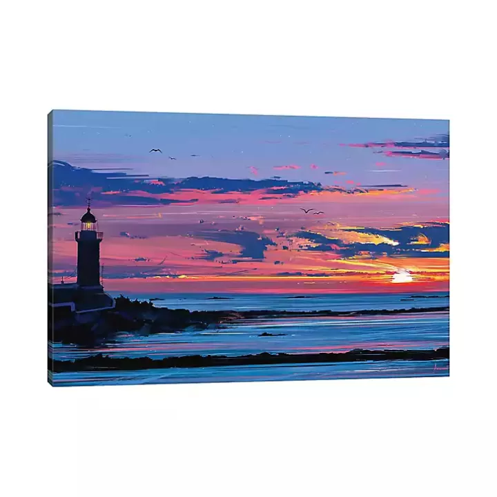 New Lighthouse Coastal Canvas Art Print Canvas Art