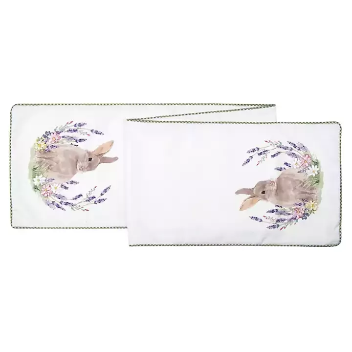 Clearance Lilac Bunny Rabbit Table Runner Table Linens