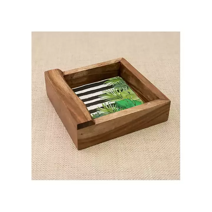 Discount Live Edge Wood Napkin Holder Kitchen Storage