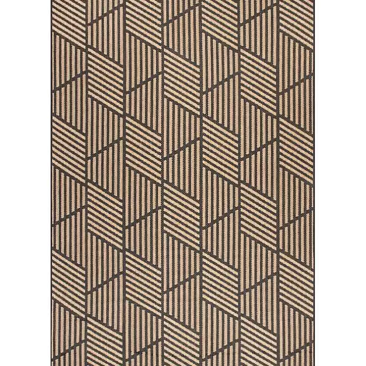 Sale Lori Dark Gray Modern Geometric Outdoor Rug, 8x10 Outdoor Rugs