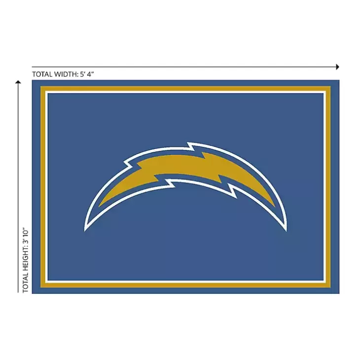 Cheap Los Angeles Chargers Area Rug, 4x6 Area Rugs