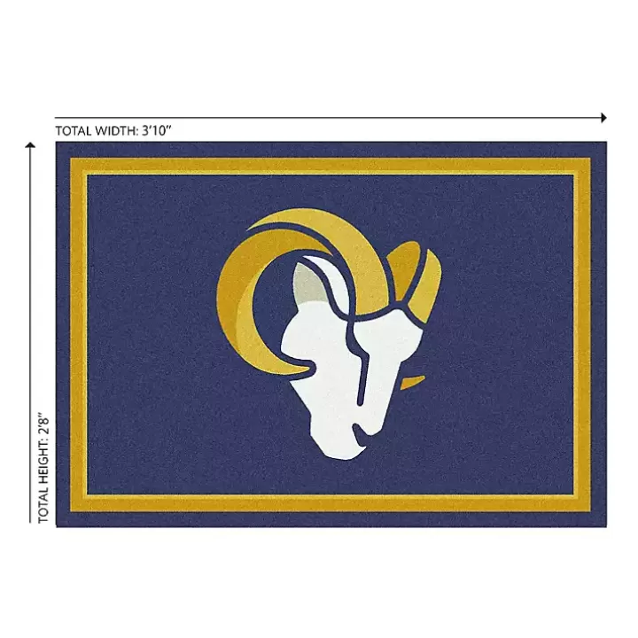 Fashion Los Angeles Rams Area Rug, 3x4 Area Rugs