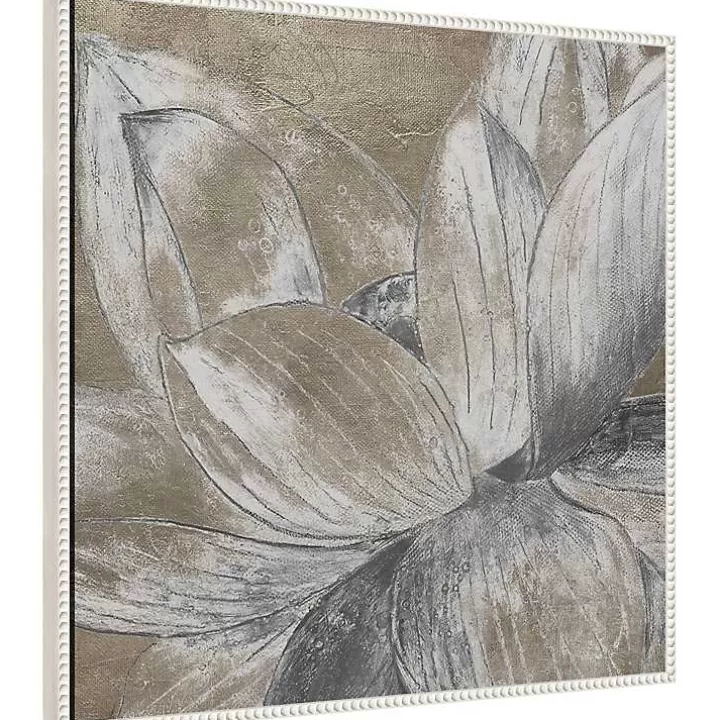 Flash Sale Lotus Blossom Framed Canvas Art Print Canvas Art