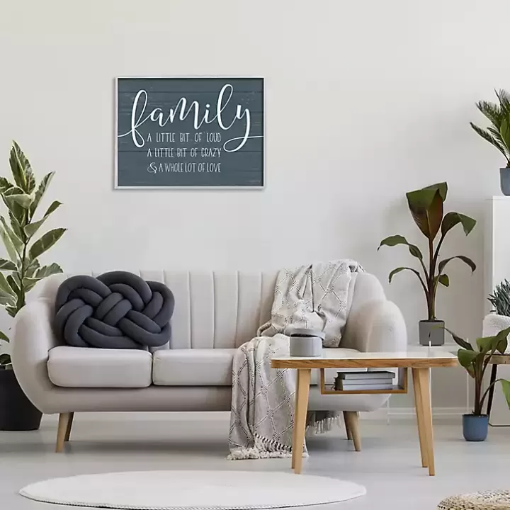 Best Sale Loud Family Framed Giclee Canvas Art Print Wall Quotes & Signs