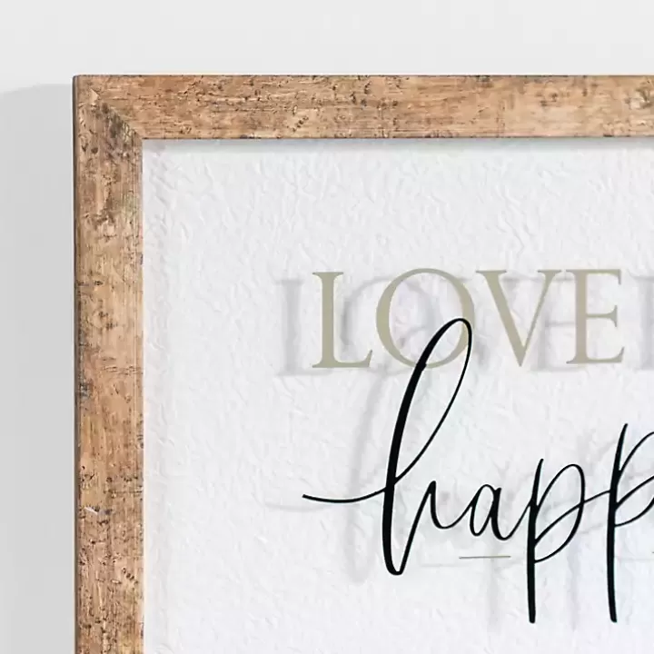 Cheap Love Builds a Happy Home Wall Plaque Wall Quotes & Signs