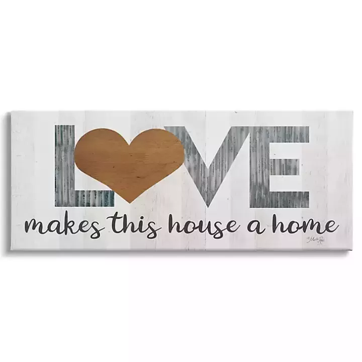 Cheap Love Makes this House a Home Canvas Wall Plaque Wall Quotes & Signs