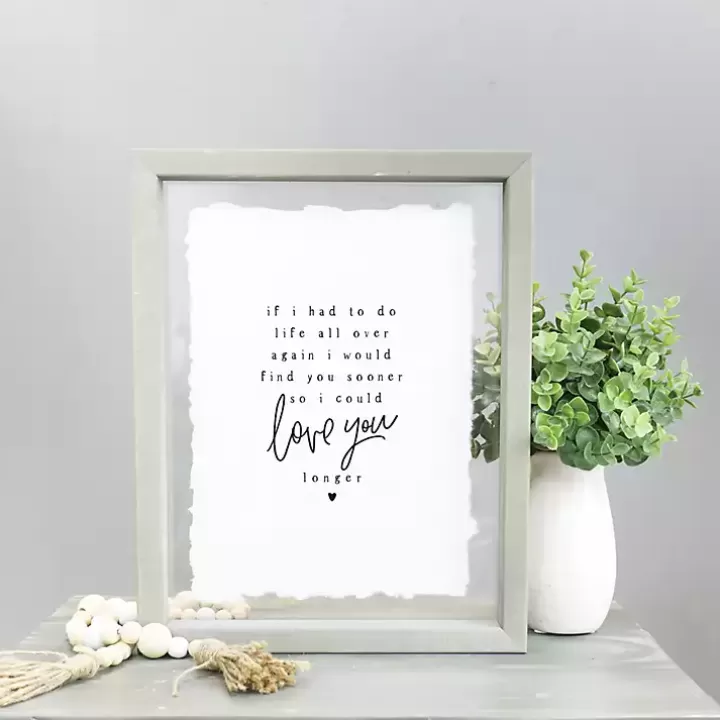 Sale Love You Longer Framed Wall Plaque Wall Quotes & Signs