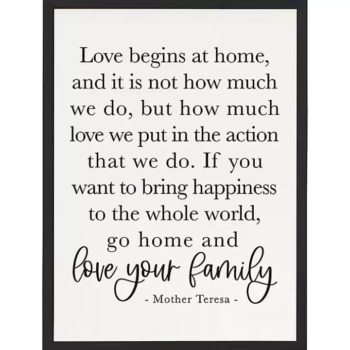 Fashion Love Your Family Framed Wall Plaque Wall Quotes & Signs