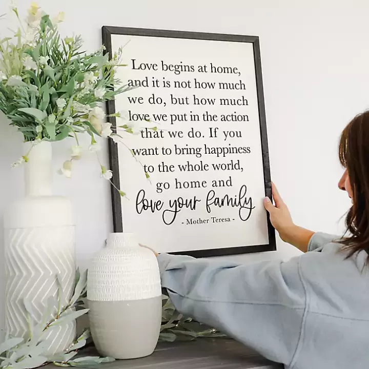 Fashion Love Your Family Framed Wall Plaque Wall Quotes & Signs