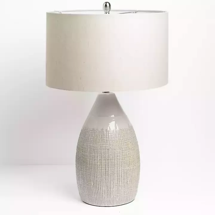 Discount Luca Cream Ceramic Table Lamp Table Lamps