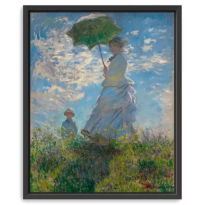 Sale Madame Monet and Her Son Framed Canvas Art Print Canvas Art