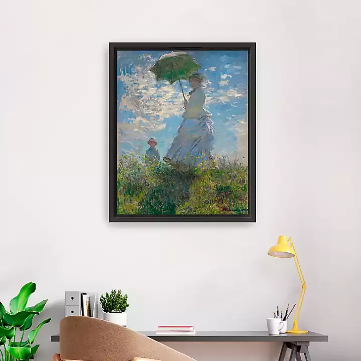 Sale Madame Monet and Her Son Framed Canvas Art Print Canvas Art