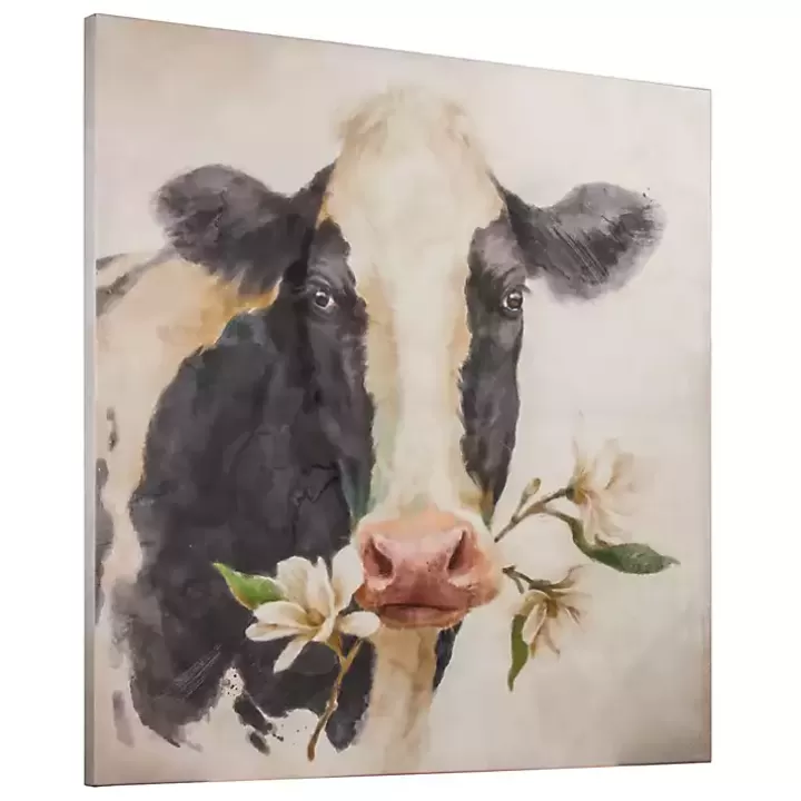 Shop Magnolia Cow Canvas Art Print Canvas Art