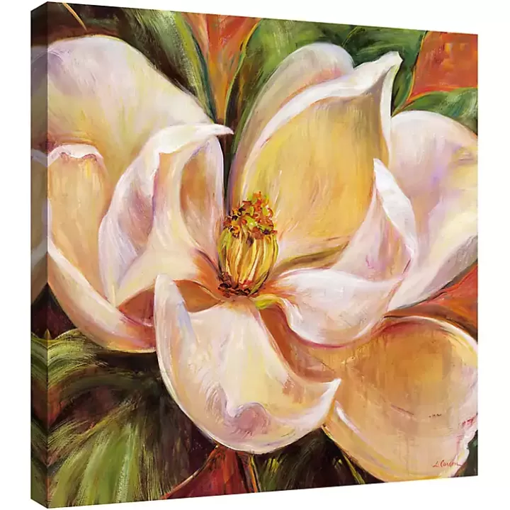 Hot Magnolia Glow I Canvas Art Print Canvas Art
