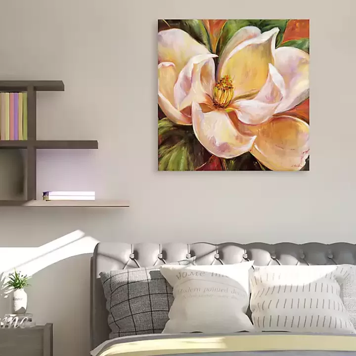 Hot Magnolia Glow I Canvas Art Print Canvas Art