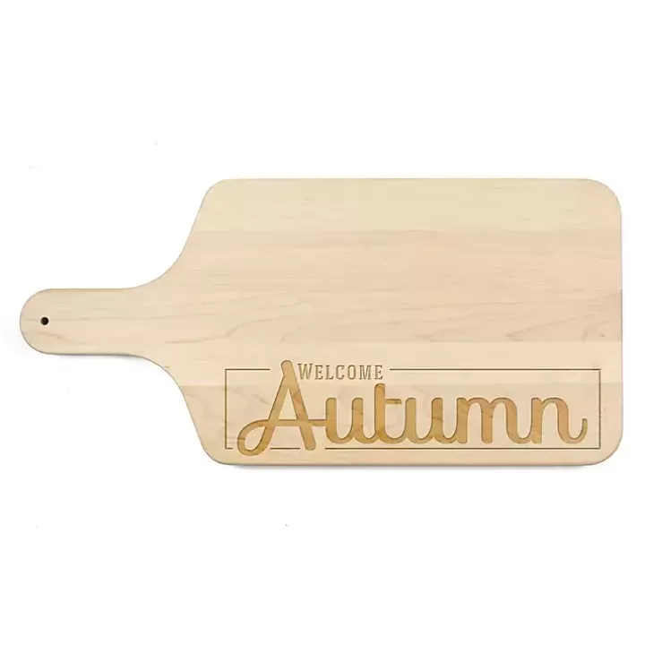 Flash Sale Maple Wood Welcome Autumn Cutting Board Serving & Entertaining