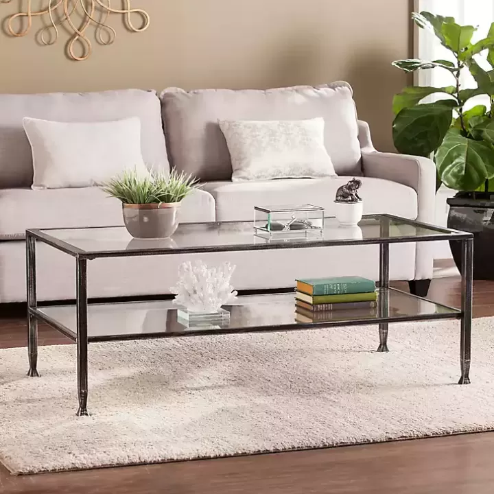 Online Mara Glass and Metal Coffee Table Coffee Tables