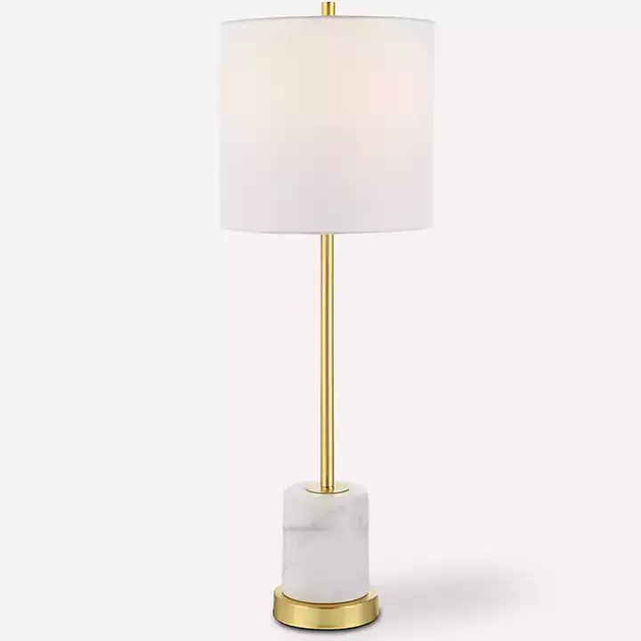 Sale Marble and Gold Turret Buffet Lamp Buffet Lamps