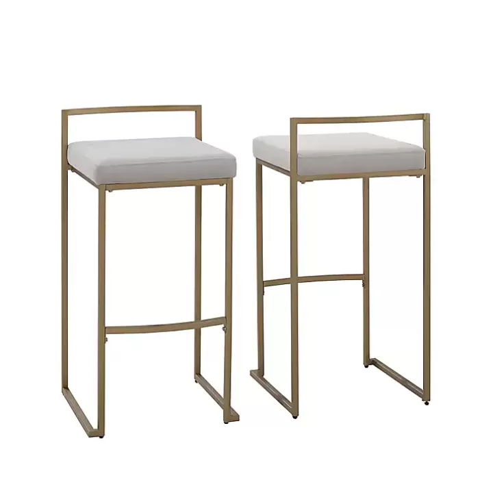 Flash Sale Marley and Gold Bar Stools, Set of 2 Bar Stools & Counter Height Stools