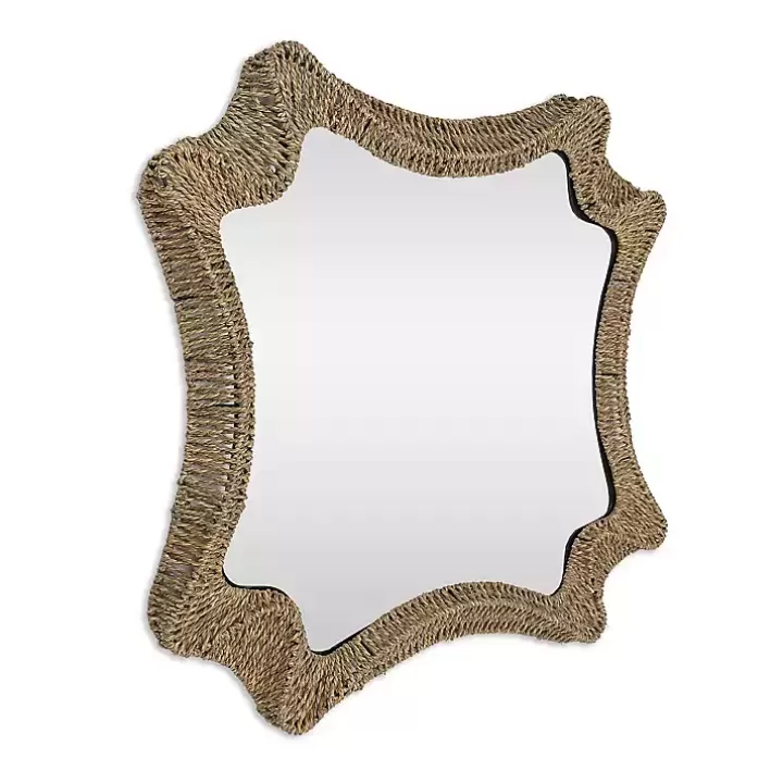 Flash Sale Marley Natural Woven Rope Wall Mirror Decorative Mirrors