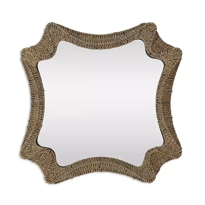Flash Sale Marley Natural Woven Rope Wall Mirror Decorative Mirrors