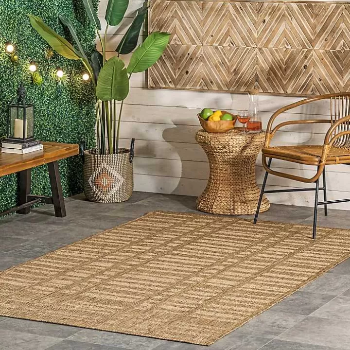 Online Marti Banded Lines Outdoor Rug, 5x8 Area Rugs