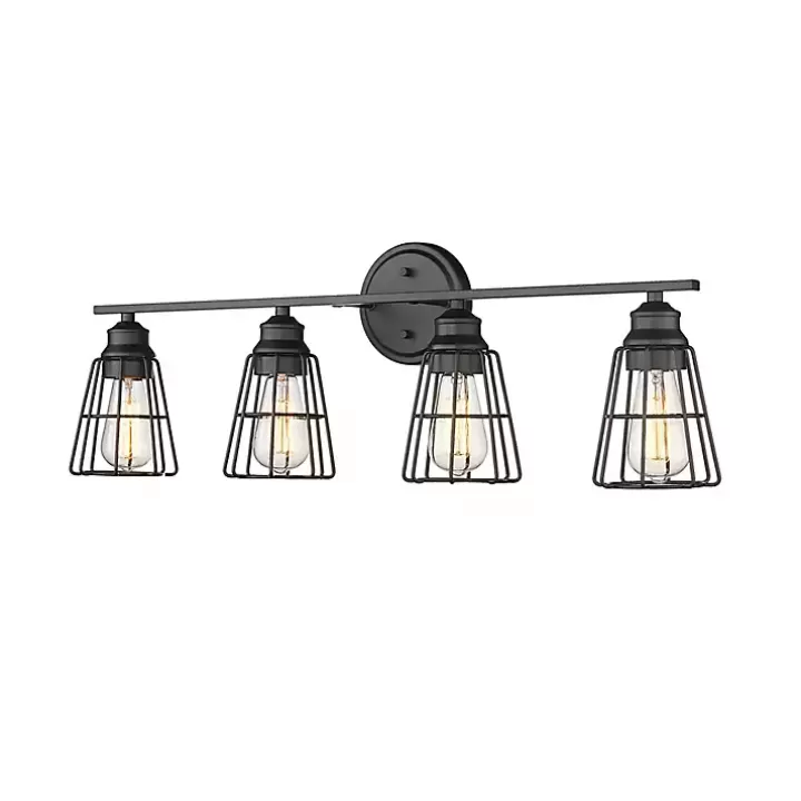 Cheap Matte Cage Shade Vanity Light Flush Mount Lighting