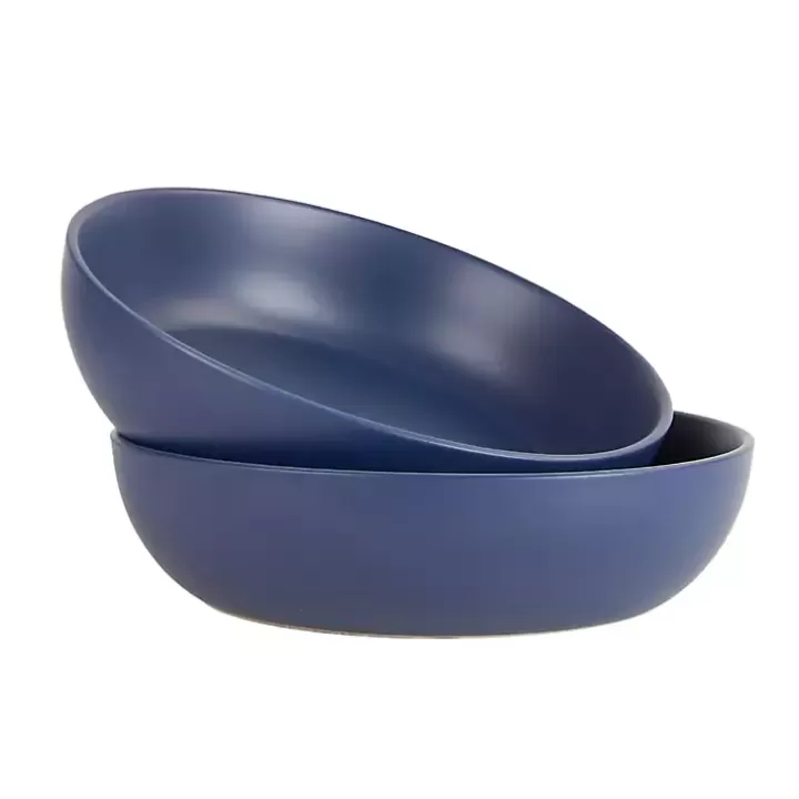 Outlet Matte Midnight Serving Bowls, Set of 2 Serving & Entertaining