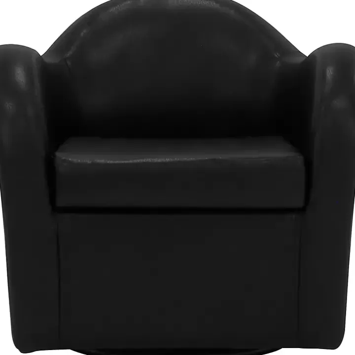 Shop Max Faux Leather Swivel Club Accent Chair Accent Chairs