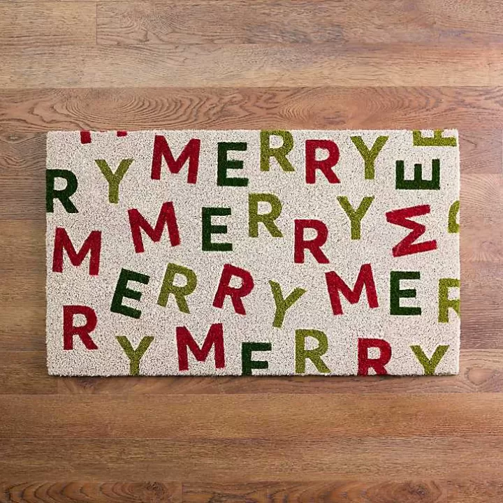 Hot Merry Coir Christmas Doormat Doormats