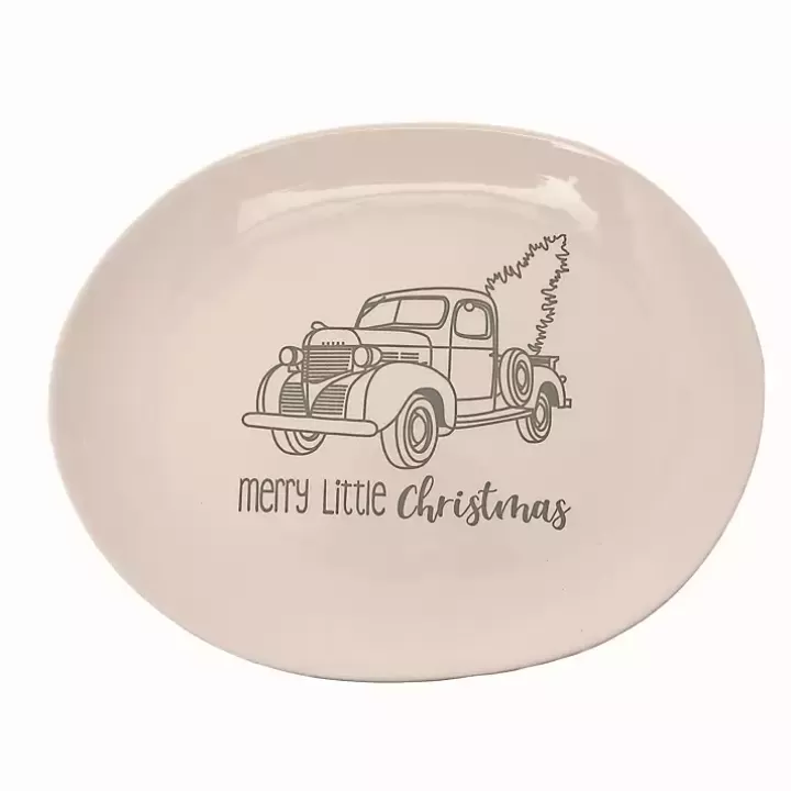 Shop Merry Little Christmas Truck Serving Platter Serving & Entertaining