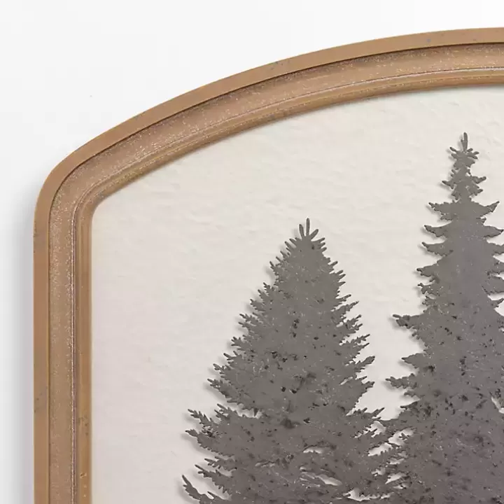 Clearance Metal Tree Scene Framed Wall Plaque Wall Plaques