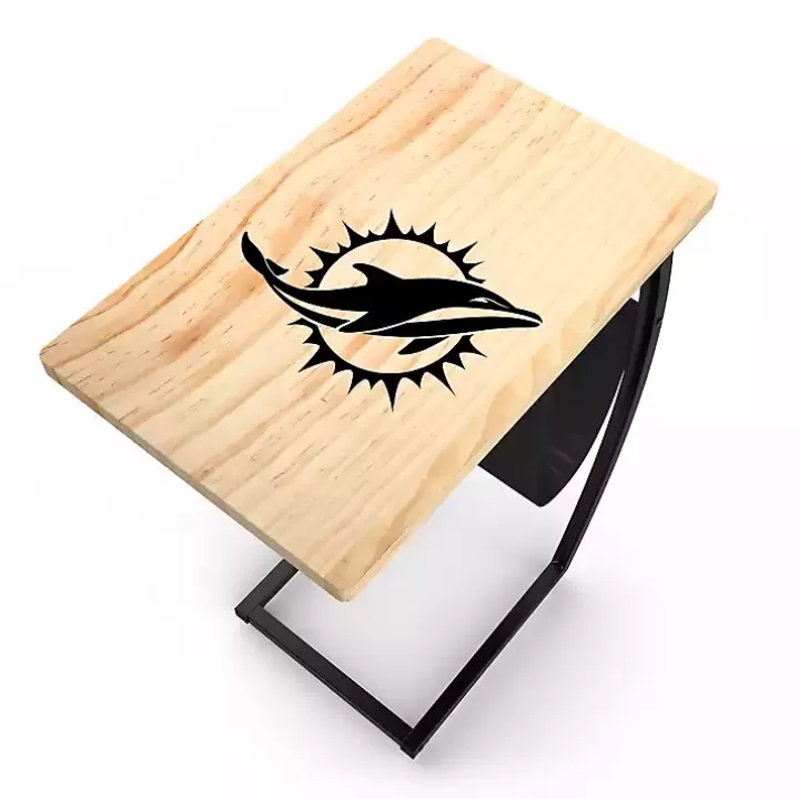 Shop Miami Dolphins Wood C-Table Accent & End Tables