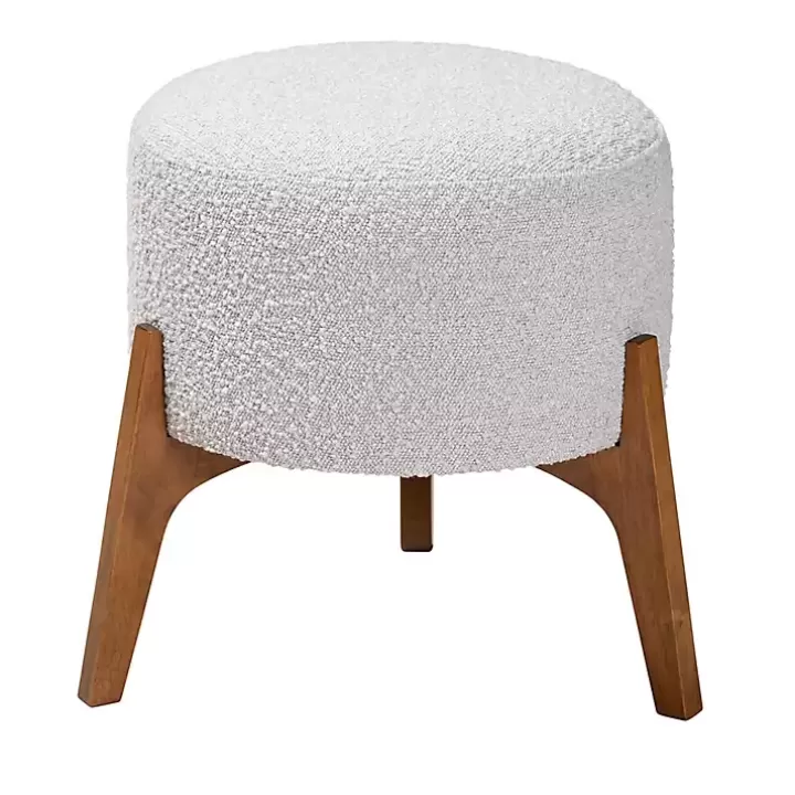 Discount Mid-Century Modern Boucle Ottoman Benches & Ottomans