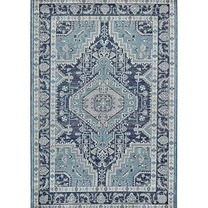 Store Midnight Blue Frieda Medallion Area Rug, 8x10 Area Rugs