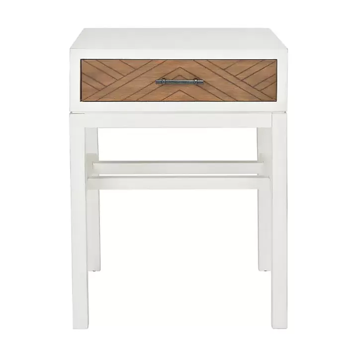 Sale Milo Honey Herringbone Accent Table Accent & End Tables