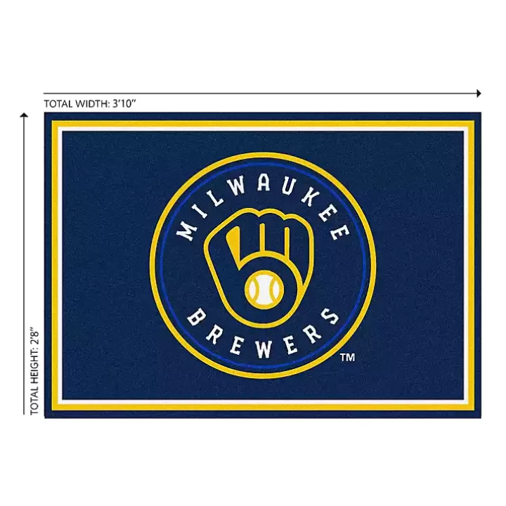 New Milwaukee Brewers Spirit Rug, 3x4 Area Rugs