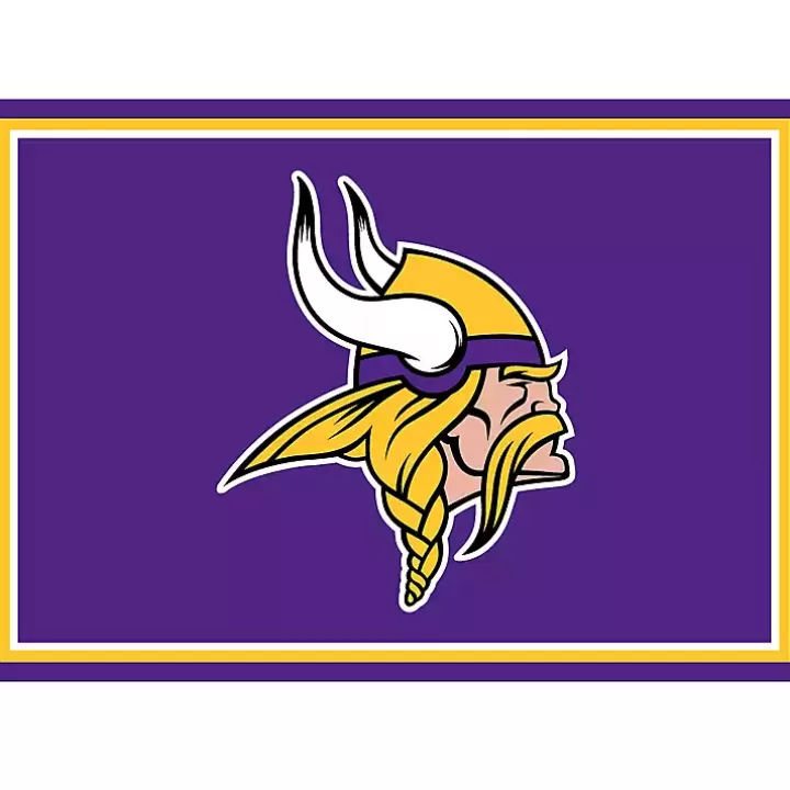 Clearance Minnesota Vikings Area Rug, 3x4 Area Rugs